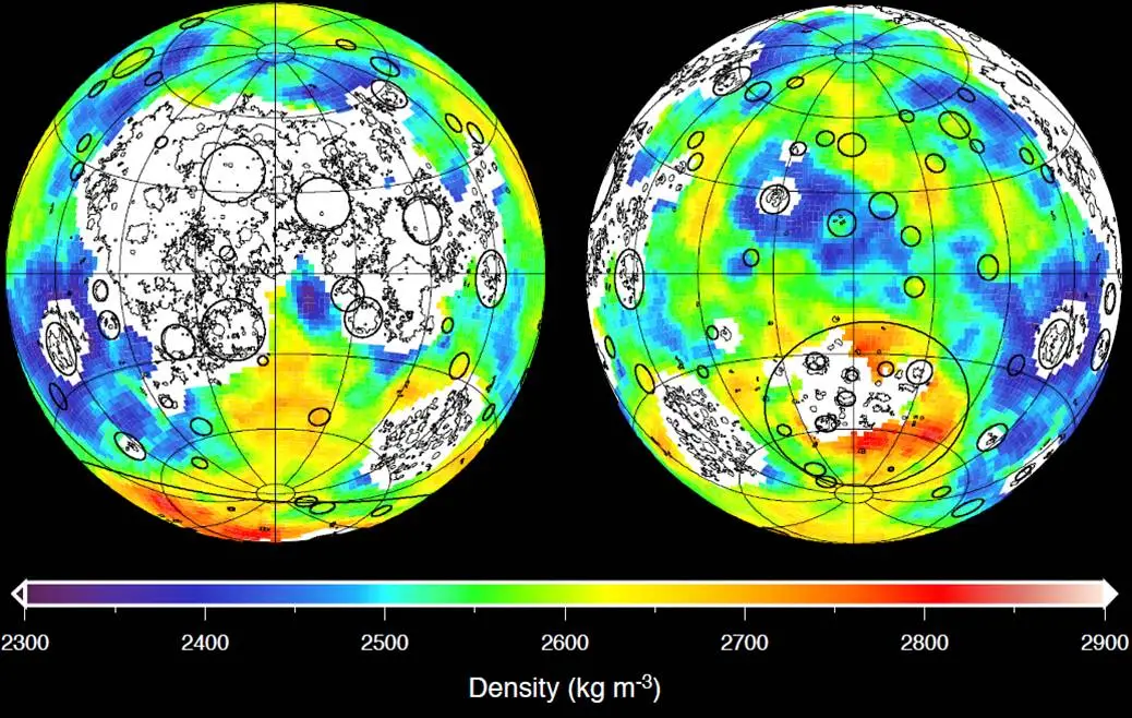 Porosity of the lunar highlands derived from NASA’s GRAIL mission and samples from the Apollo missions (Image: NASA/JPL-Caltech/ IPGP)