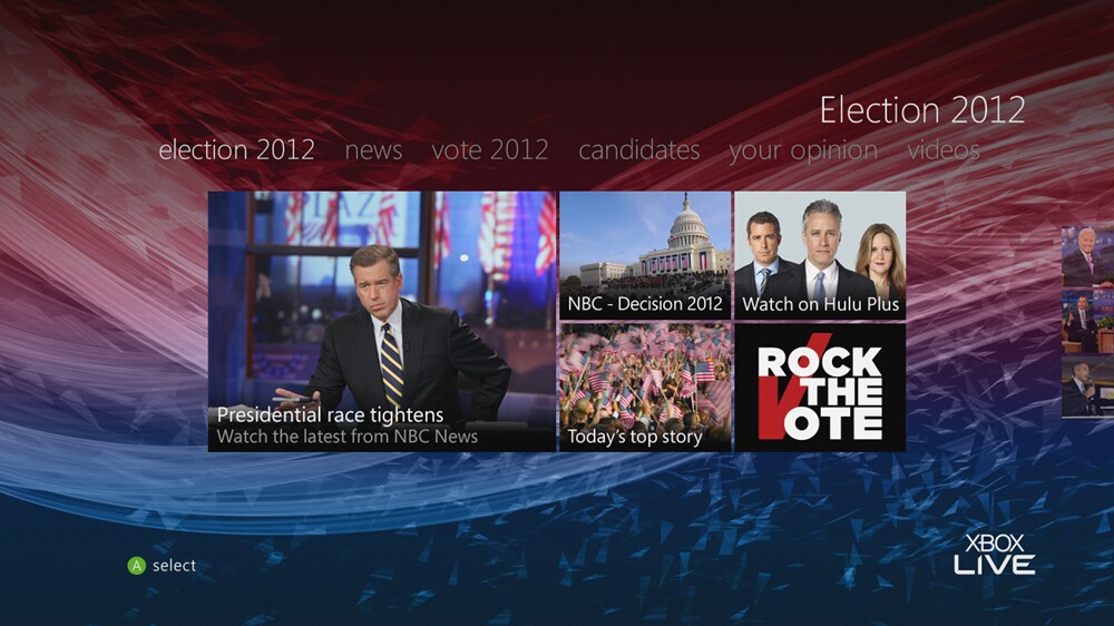 Microsoft's offering brings interactive election coverage into the living room