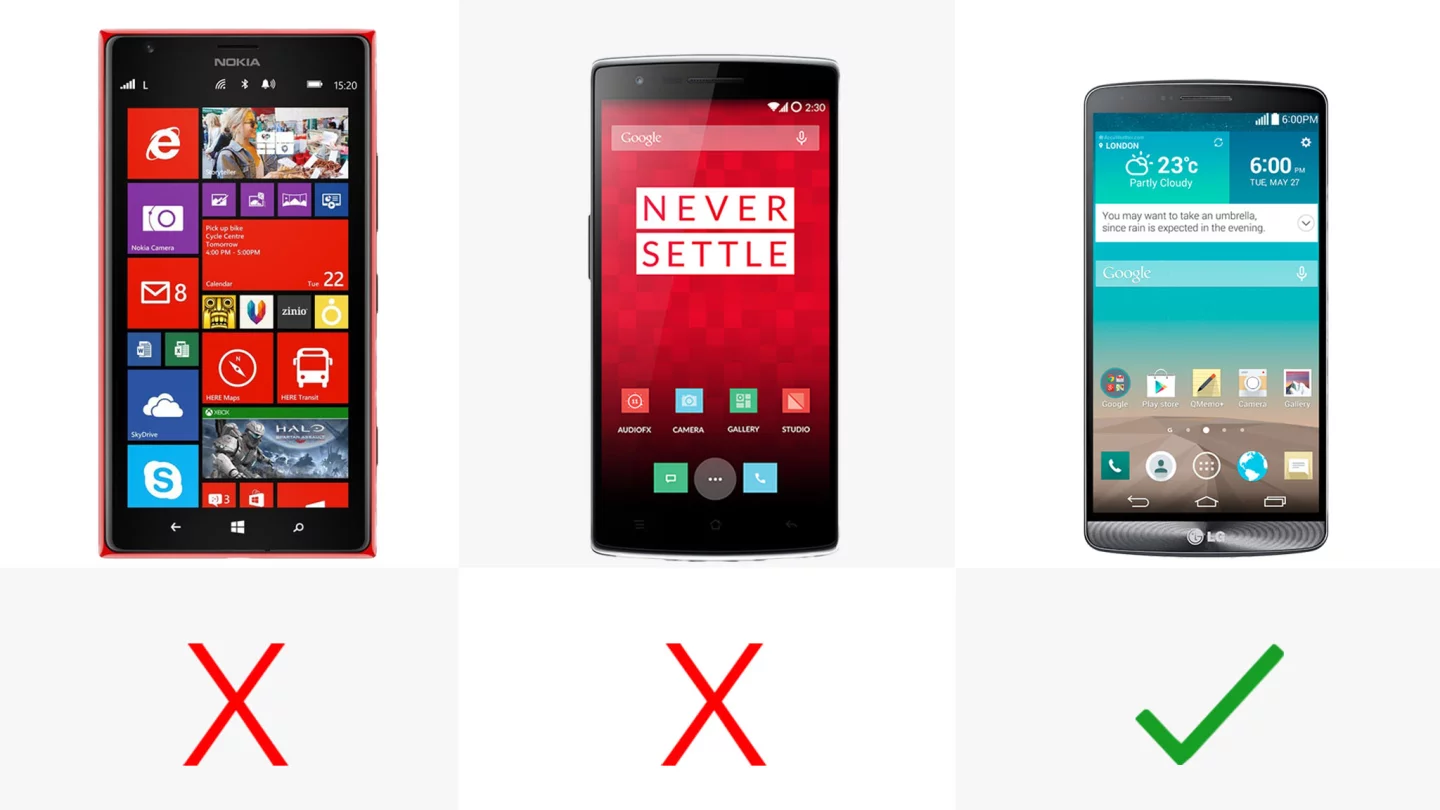 One-handed mode (row 2)