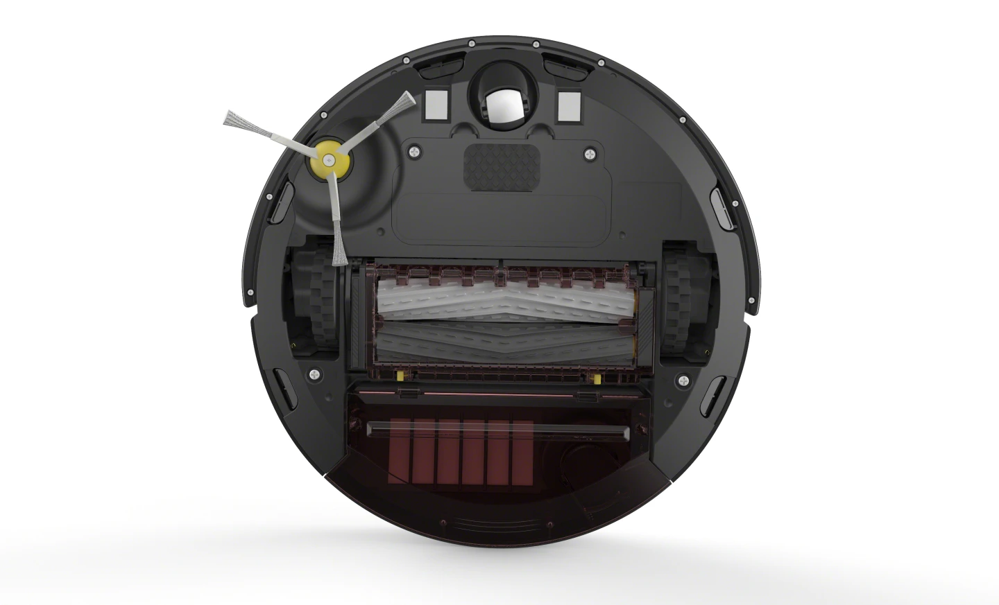 The underside of the Roomba 800 Series