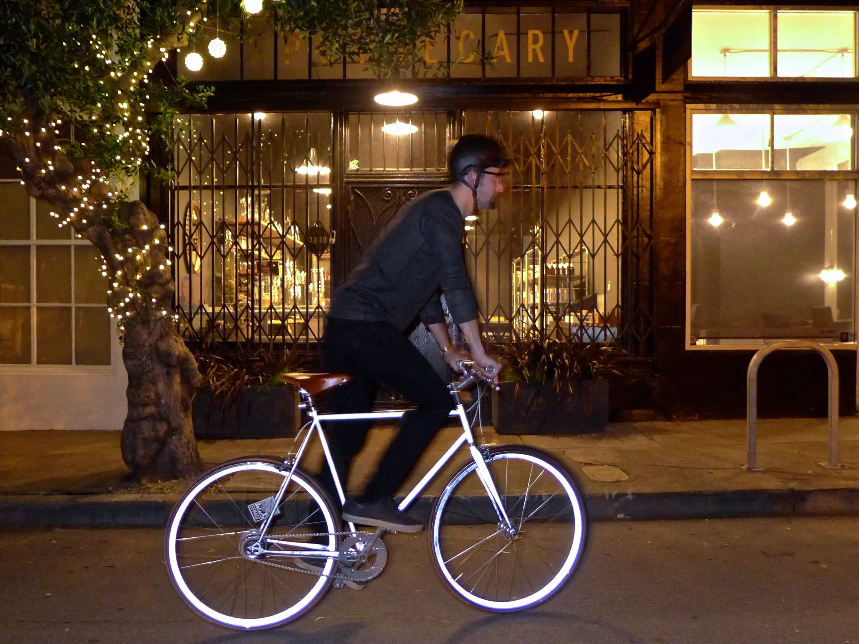 Any light entering the numerous tiny glass beads in the unique finish is returned back to its source