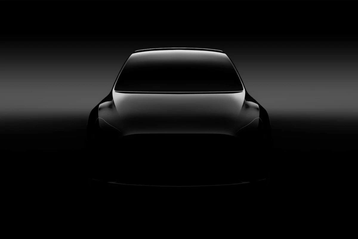 Model Y teaser image first shared by Tesla in 2017