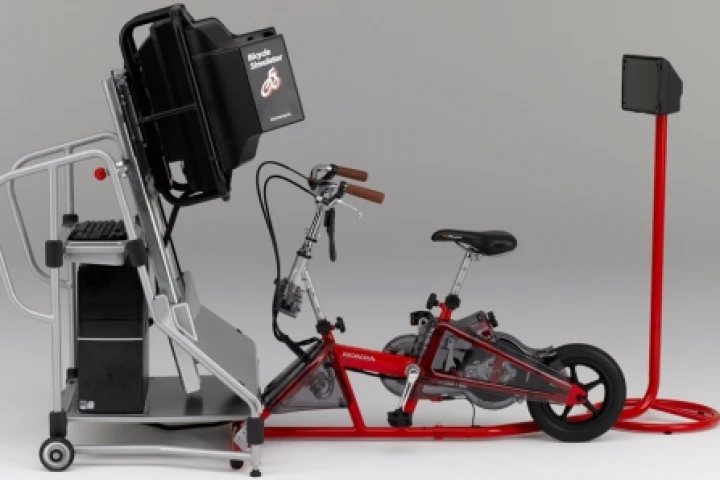 The Honda Bicycle Simulator developed for the purpose of traffic safety education
