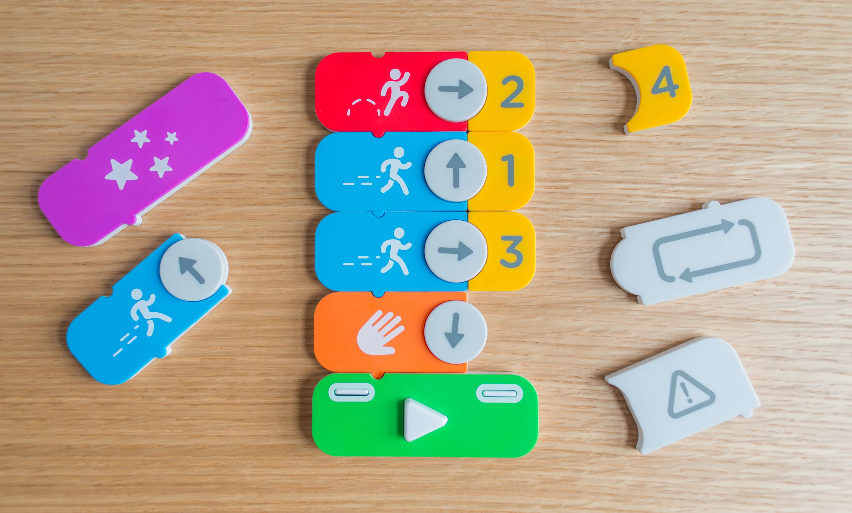 As the Osmo Coding game develops, users need to create more complex code sequences with the blocks
