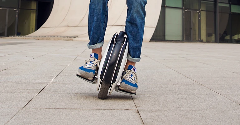 The Segway One S1 is a self-balancing, electric unicycle