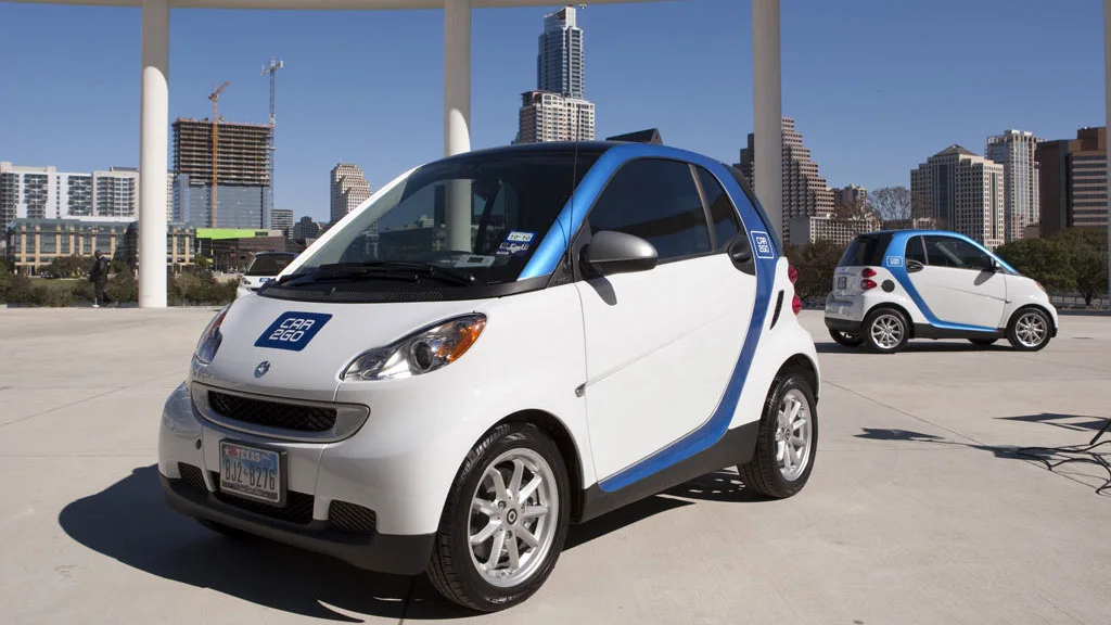 200 smart fortwo cars are on the streets of Austin as part of the car2go car sharing program