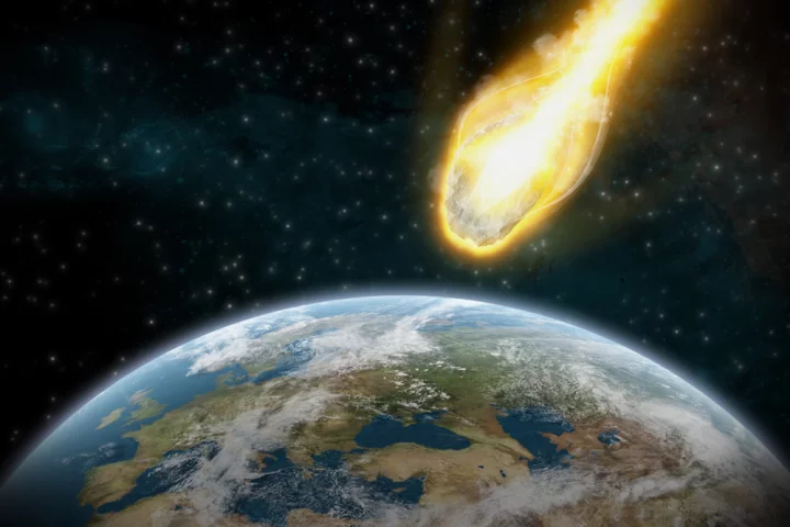 Scientists are proposing that spacecraft could use solar-powered lasers to deflect an Earth-bound asteroid (Image via Shutterstock)