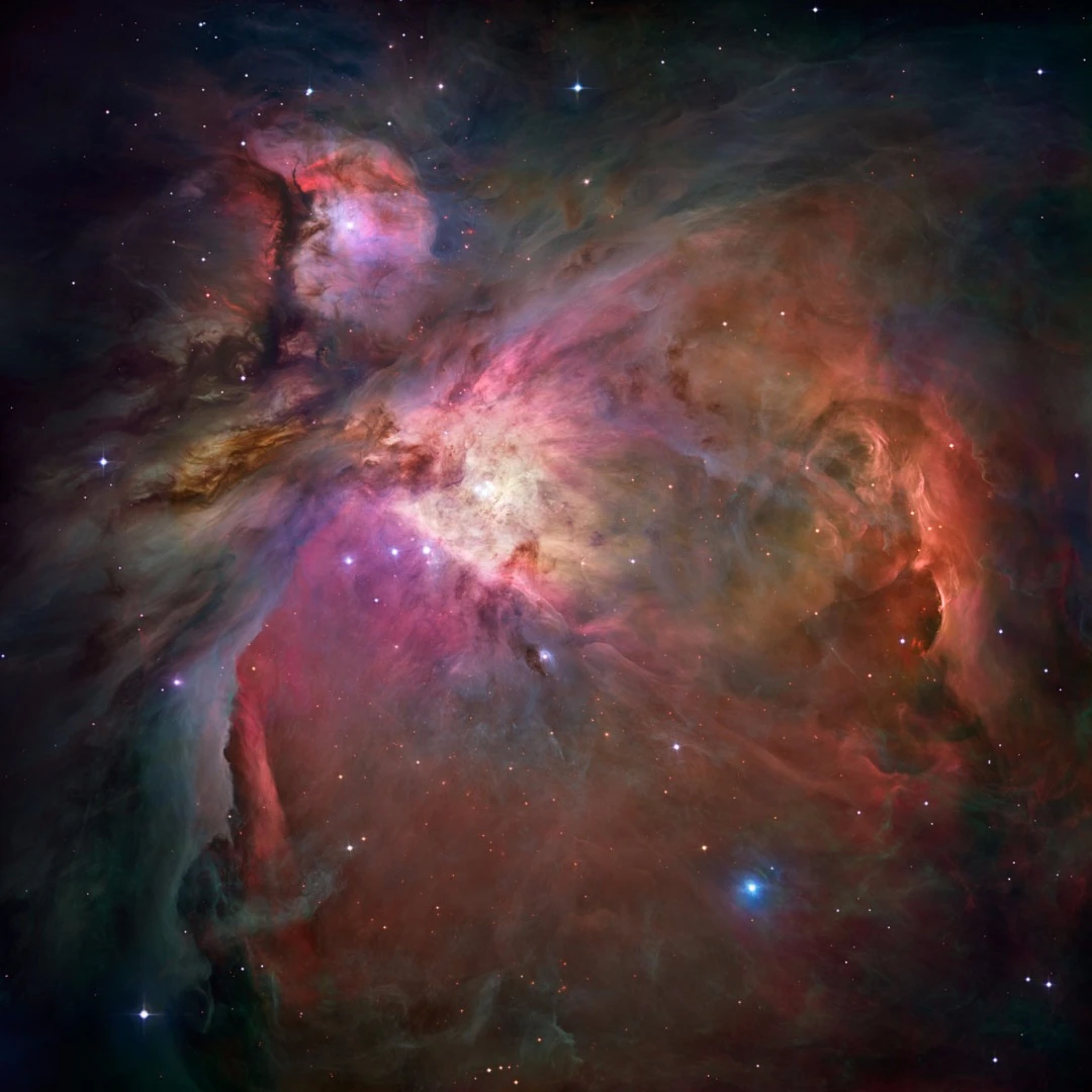 M42, otherwise known as the Orion Nebula, is a region of intense star formation