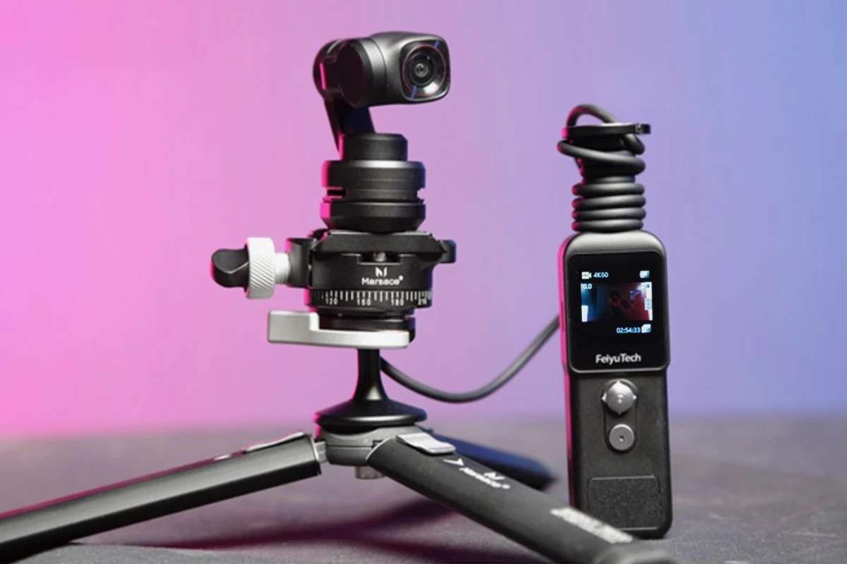 The Feiyu Pocket 2S is presently on Indiegogo (the mini tripod is an optional extra)