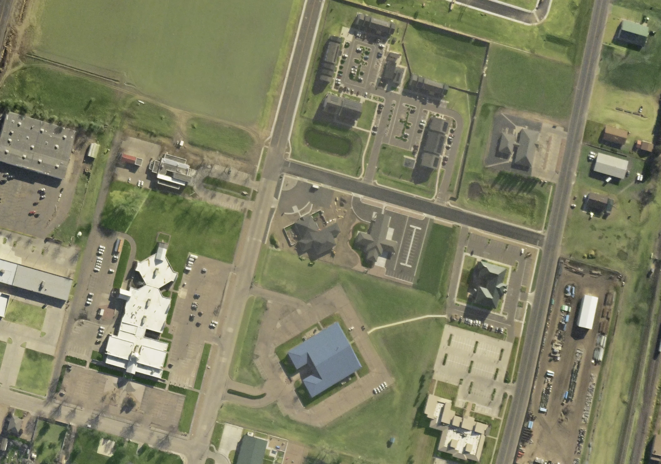 One portion of an aerial photograph taken by a Microballoon camera
