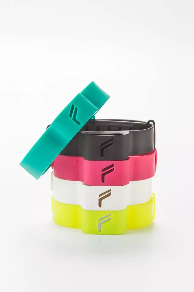 The Flyfit slots into an elastic ankle band that comes in a variety of colors