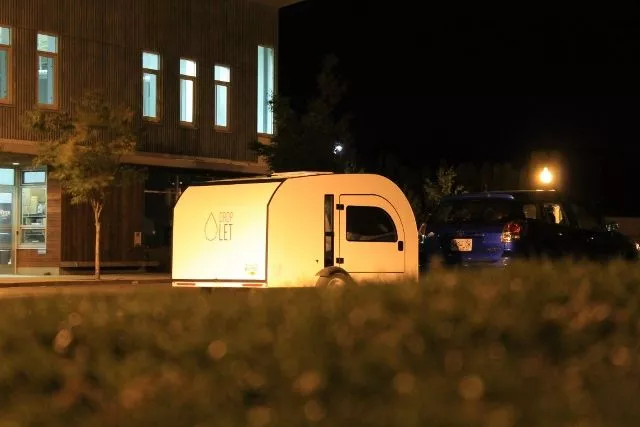 The Droplet was originally a homebuilt trailer made for personal use, but its designers are transitioning into a full-blown teardrop business