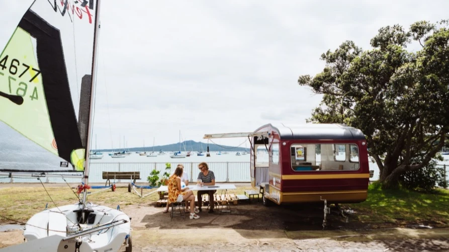 The new tiny mobile space means the team could now easily work on site and directly with their client