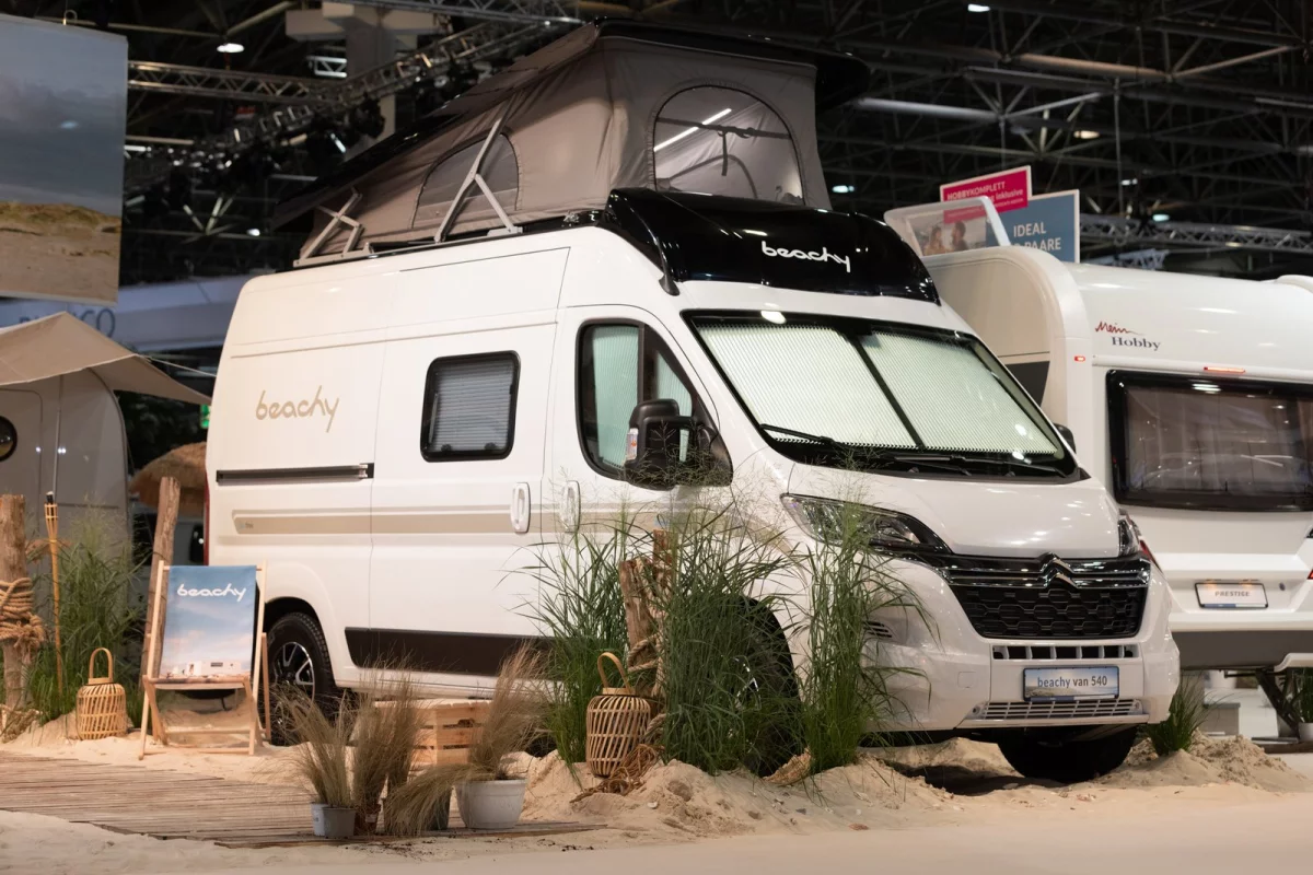 The Beachy Van 540 is a versatile, beach-inspired camper van
