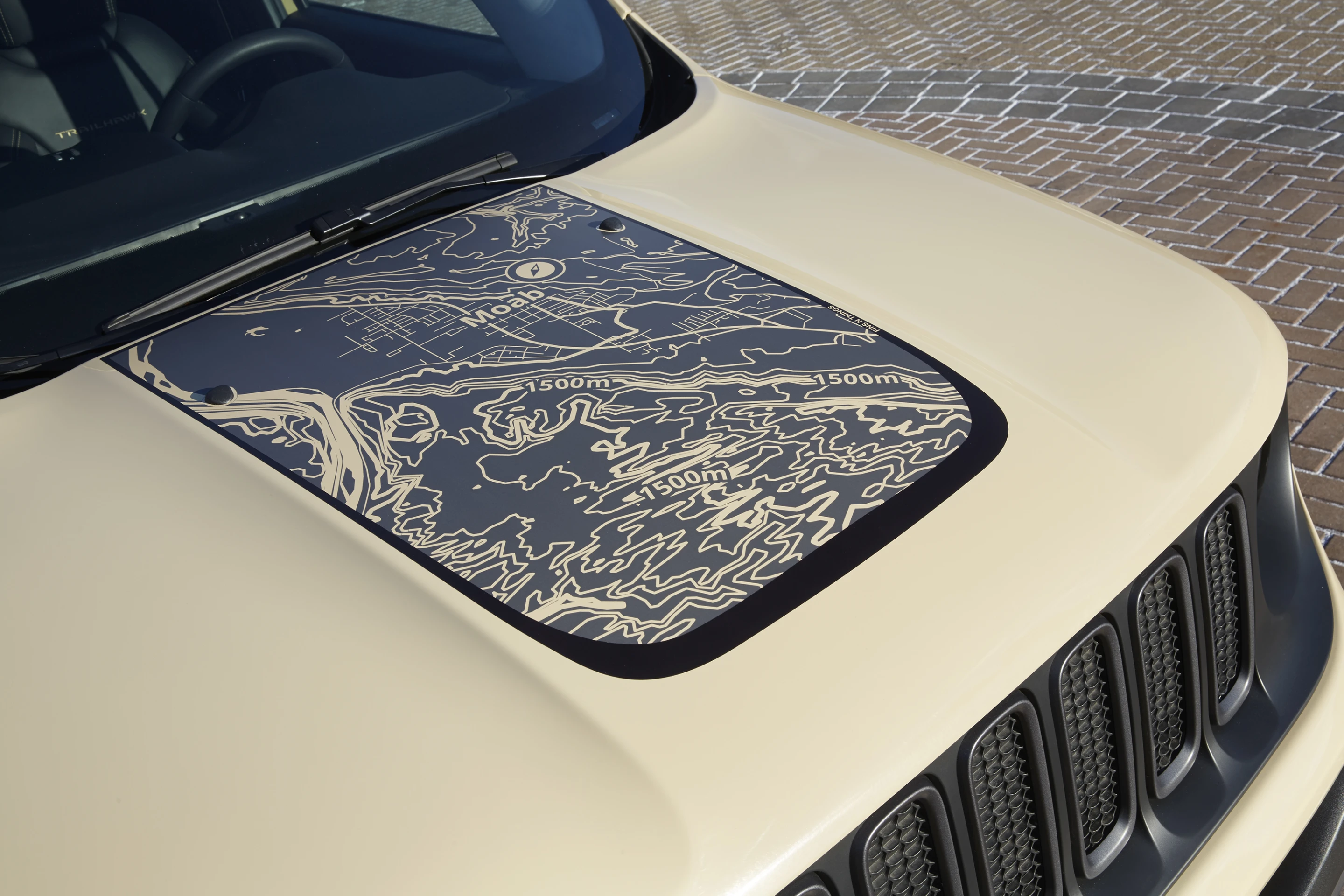 The Renegade Desert Hawk has a Fins and Things hood graphic