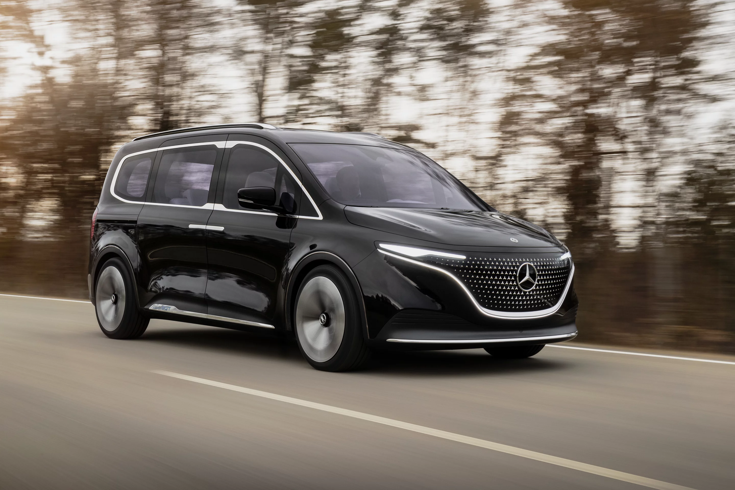 The 2021 Concept EQT previewed both the future production EQT and the new T-Class at large