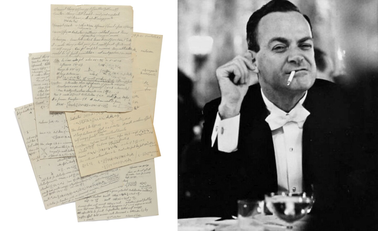 $287,500 | Classical Theory — Self Energy Difficulties — Quantum Theory — Still In Trouble ... by Richard Feynman | Auction House: Sotheby's | Sale price: US$287,500 | Official Estimate: US$50,000 to $70,000 | Date of sale: November 30, 2018