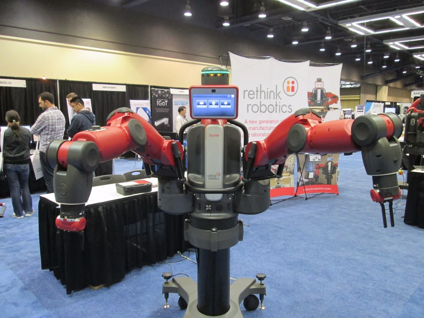 Baxter was among the many advanced robotic systems on display at ICRA 2015