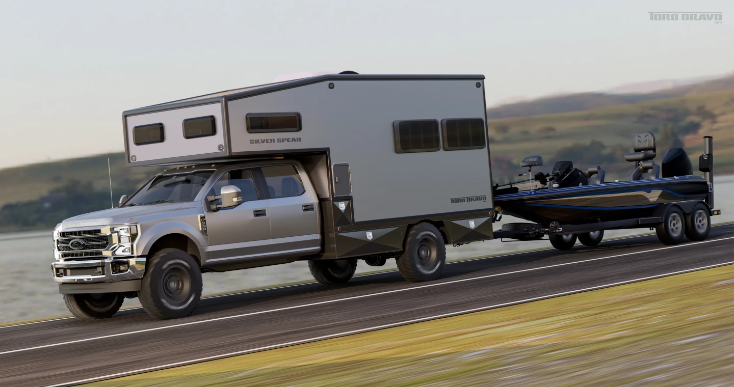 If the toy at hand is too large to fit inside the Silver Spear, the heavy duty truck basis offers plenty of towing power
