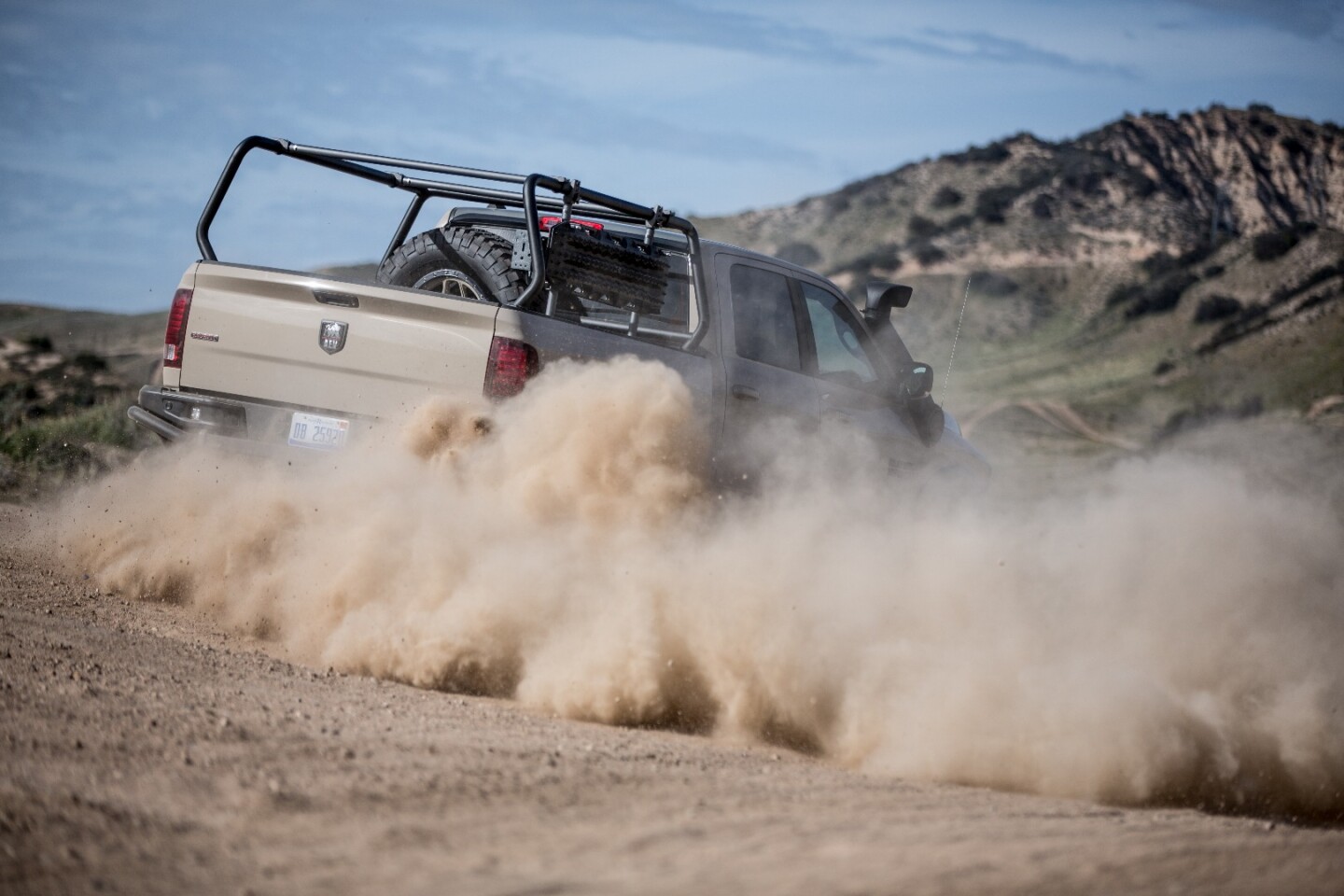 The AEV Recruit 1500 kicks up a sandstorm