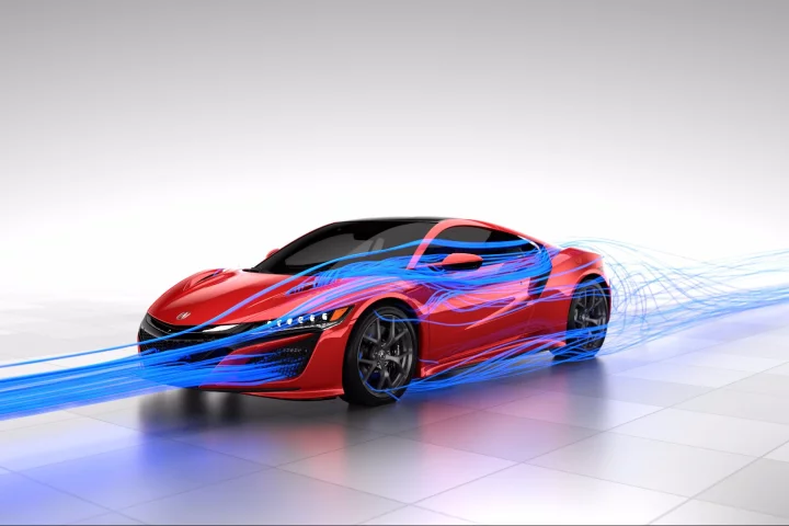 The Honda NSX has been designed to channel the air without the need for wings and spoilers