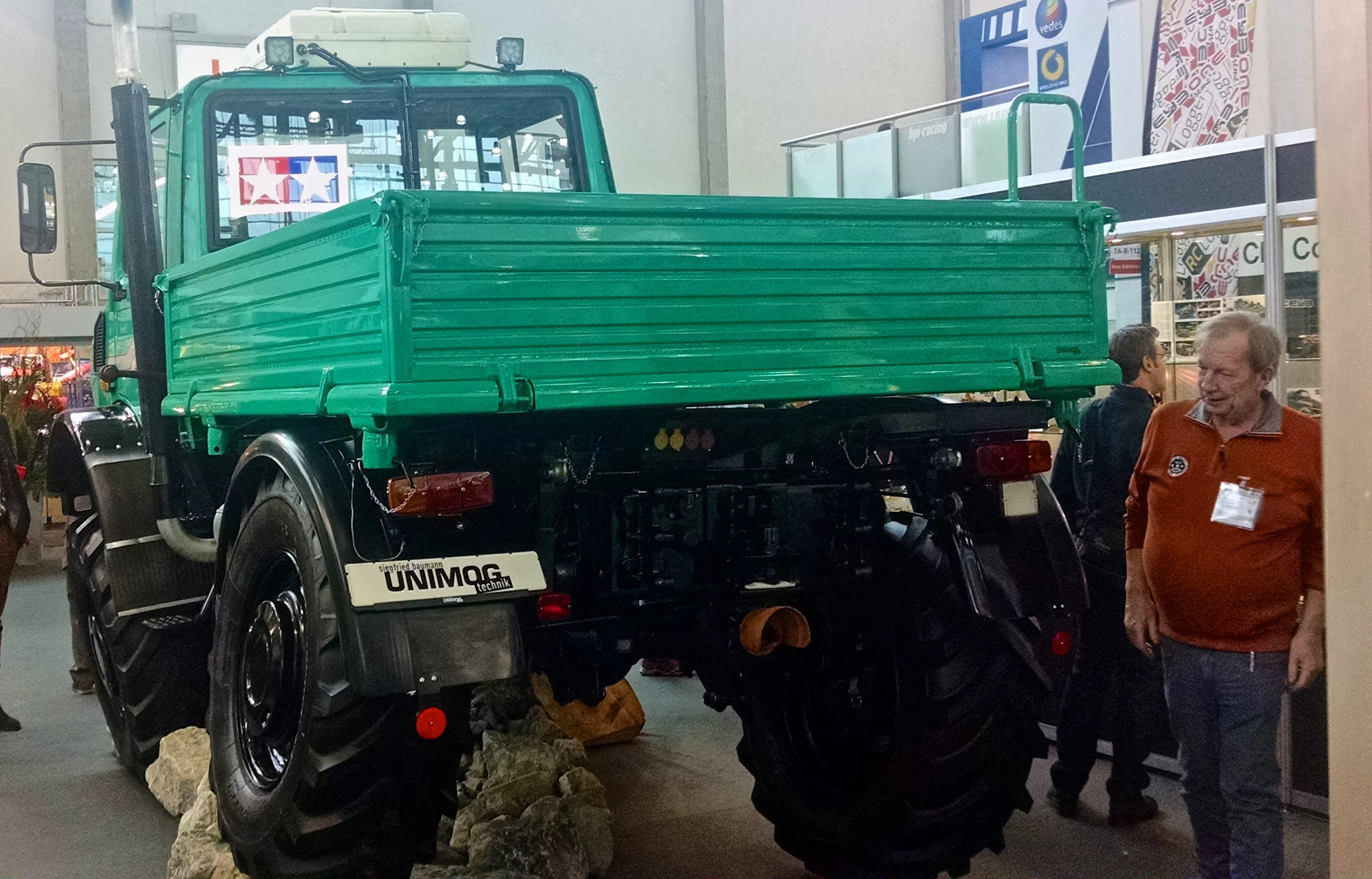 Mercedes-Benz Unimog on display at the Tamiya booth (Photo: C.C. Weiss/Gizmag)
