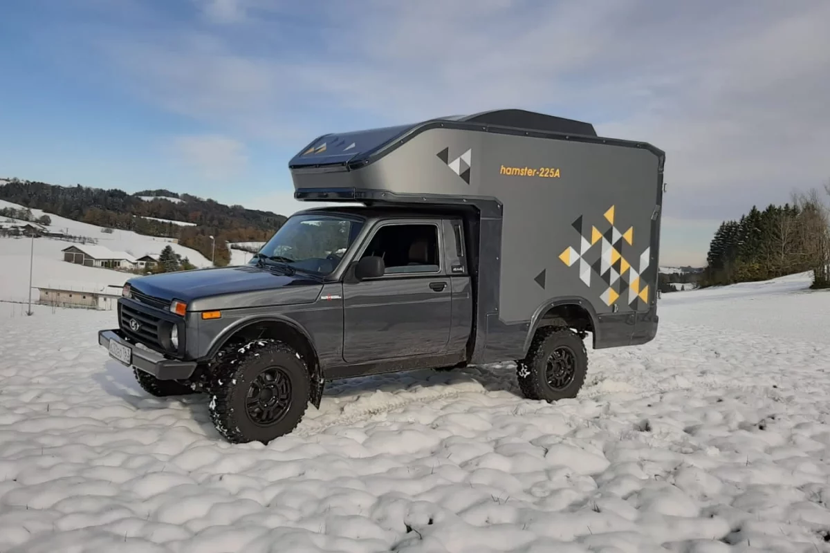 Lux Form turns the Lada Bronto 4x4 into a rugged mini-camper for two