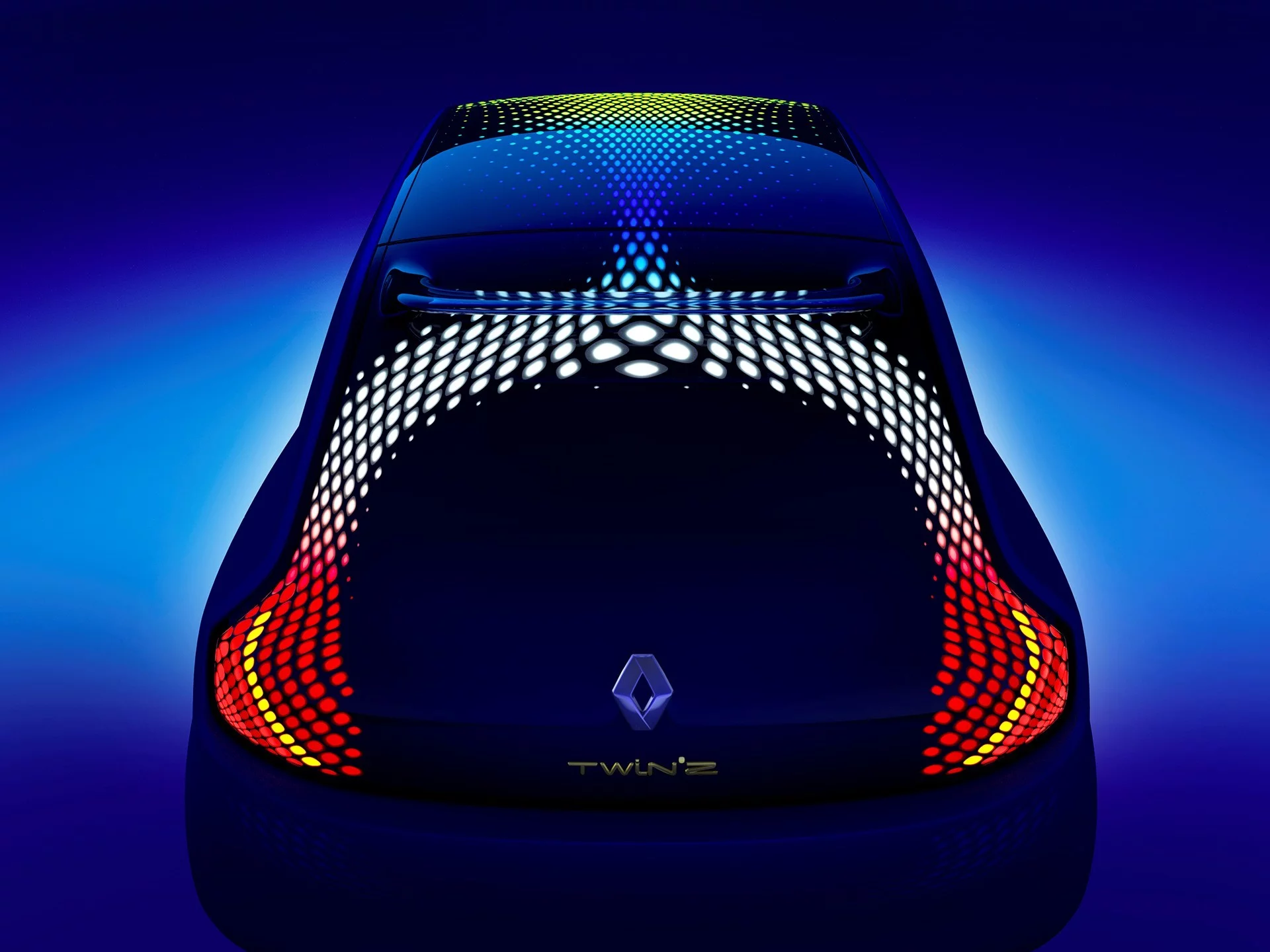 Progressive LED brake lights incorporated into the rear hatch provide situational feedback