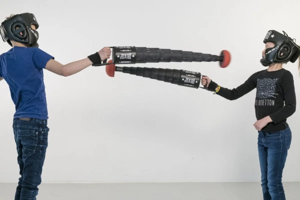 Jabbi is a "friendly boxing game" designed to get kids off the couch