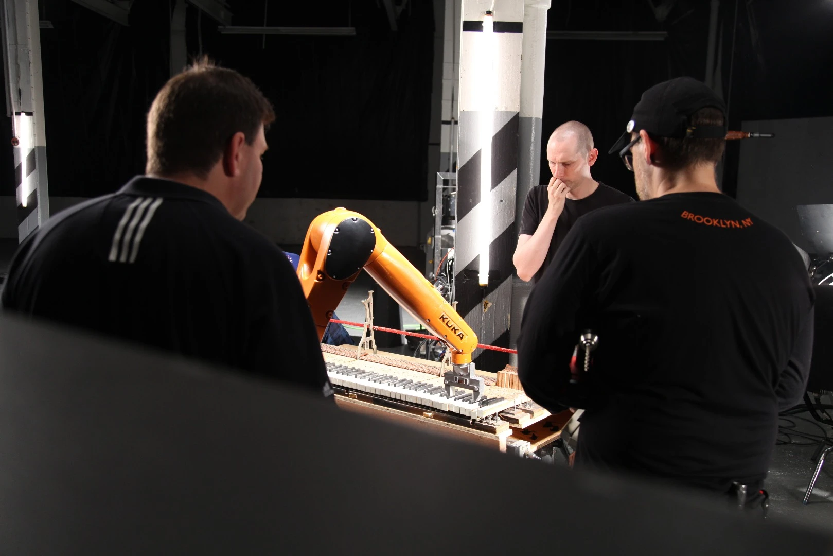 Behind the scenes on the Automatica shoot