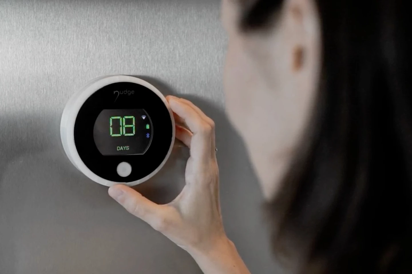 The Puck communicates with the Tags via Bluetooth, and with the app via Wi-Fi