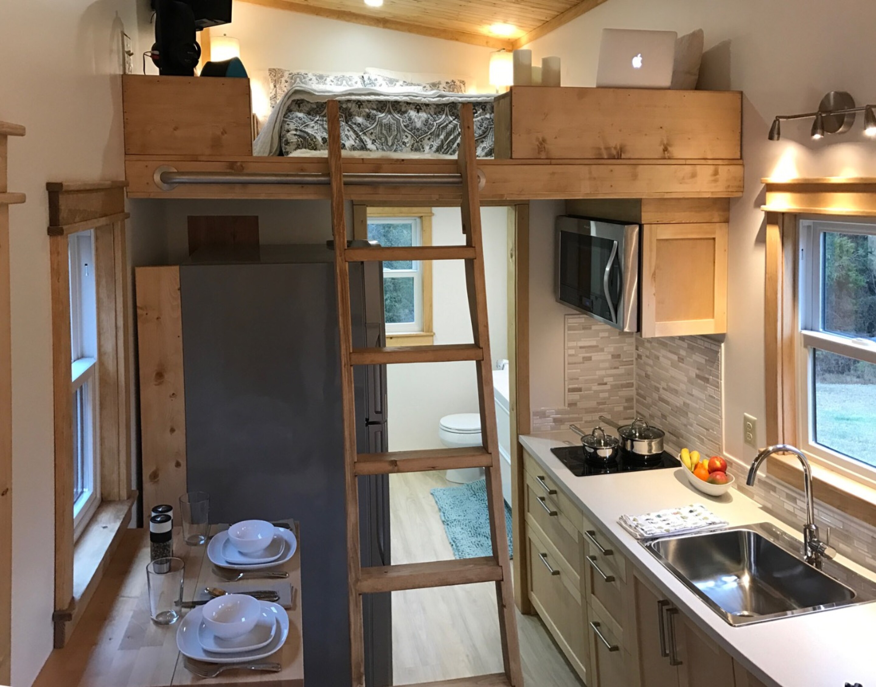 Lightweight tiny house built to withstand high winds