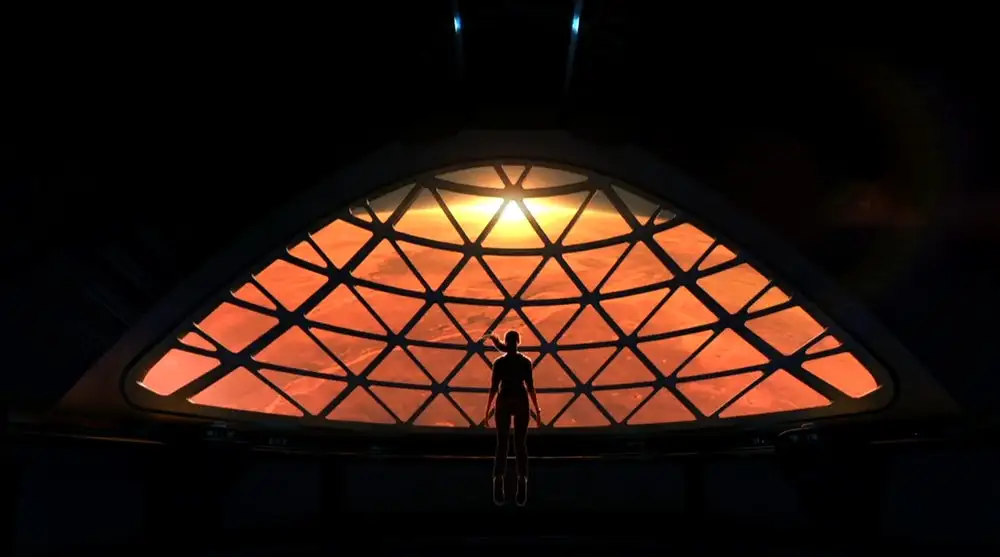 An artist impression of our colonization of Mars
