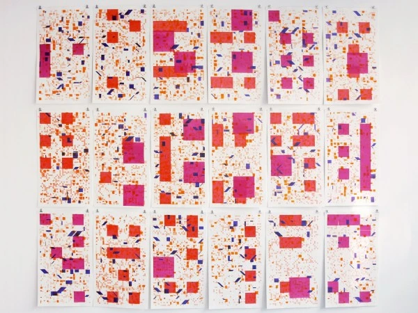 This robotic artwork from the Accademia di Belle Arti di Brera in Milan was created from the analysis of approximately five million blood cells