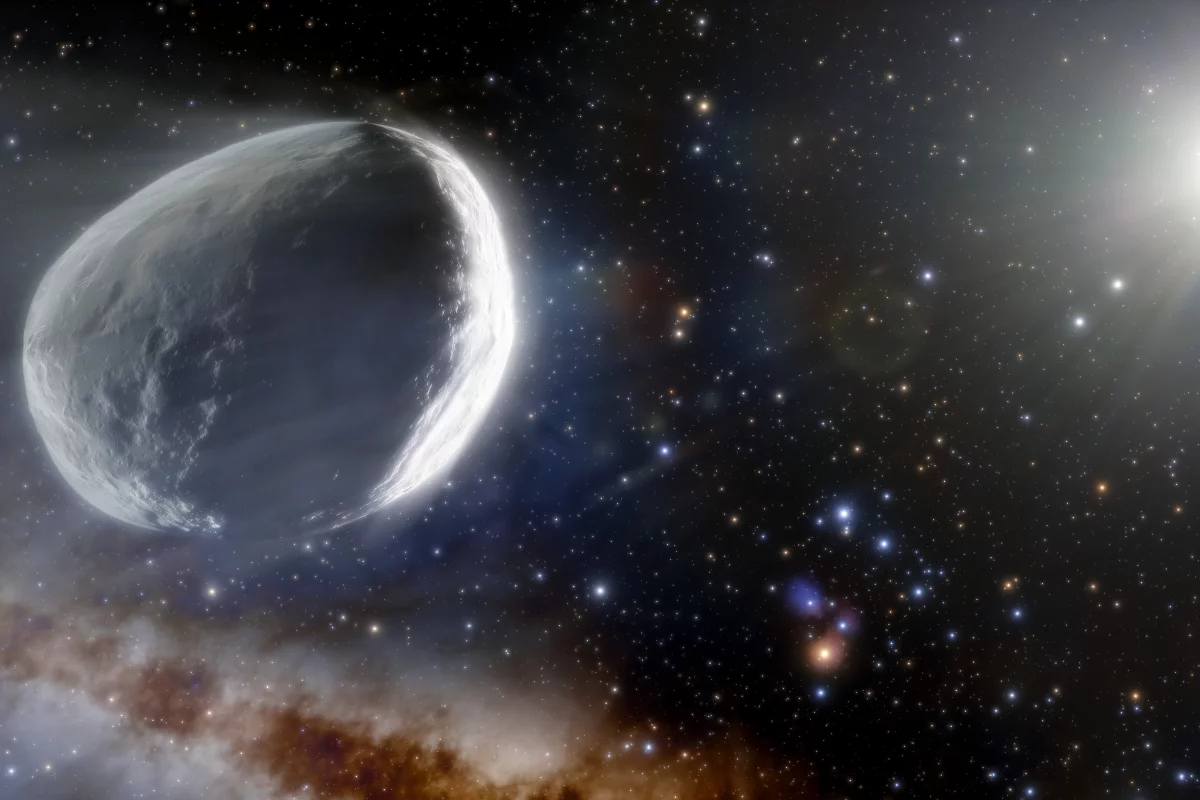 An artist's illustration of comet C/2014 UN271 Bernardinelli-Bernstein