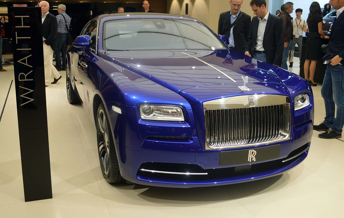 The Rolls Royce Wraith was unveiled at the Geneva Motor Show earlier this year but still turned heads in Frankfurt