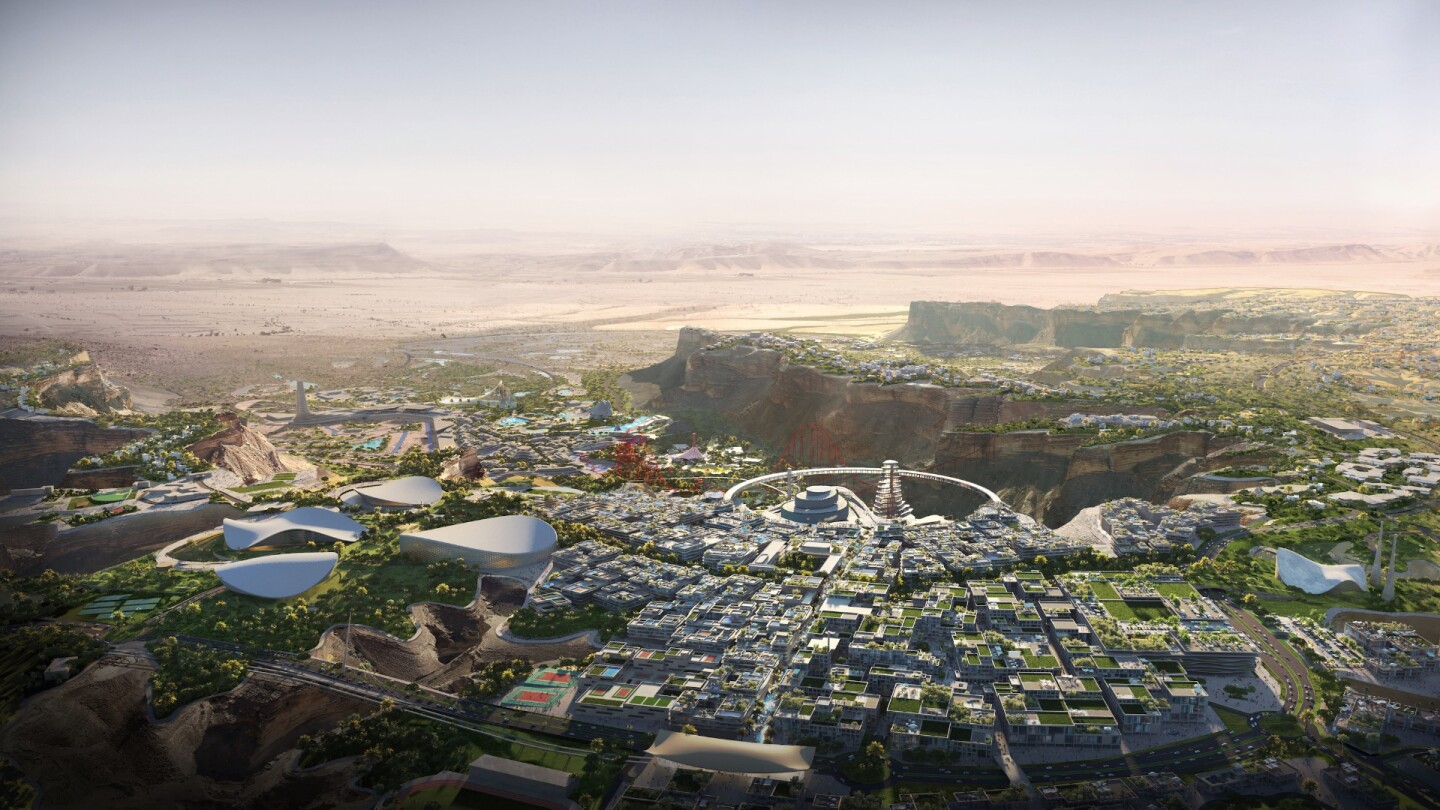 A render depicting Qiddiya's Resort Core