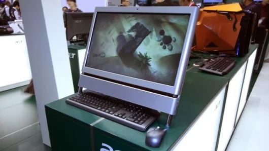 The Acer Aspire Z5610 all-in-one desktop PC