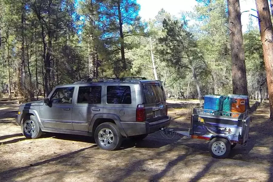 Tow Sport CW-19 hitched up and ready to roll