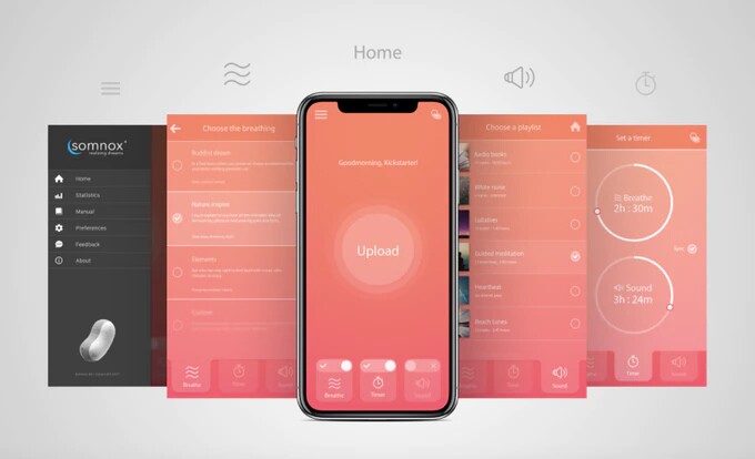 The app allows the user to program a variety of features and select their own musical choices