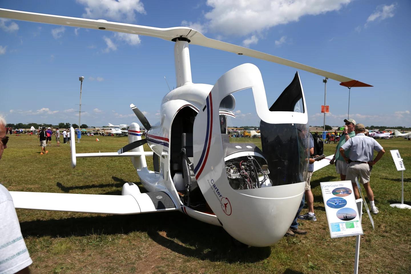 The CarterCopter was being promoted as a faster, more fuel efficient alternative to comparable flying machines (Photo: Angus MacKenzie/Gizmag.com)