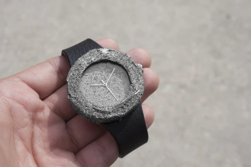 The Lunar Watch is made from moon rocks collected in 1974