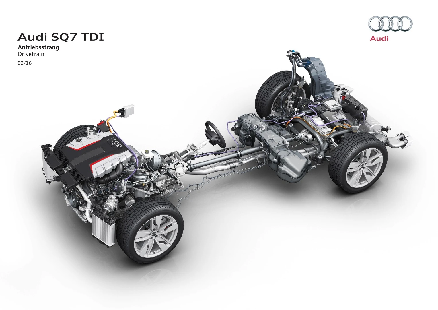 Power is sent to all four wheels through an eight speed dual-clutch gearbox