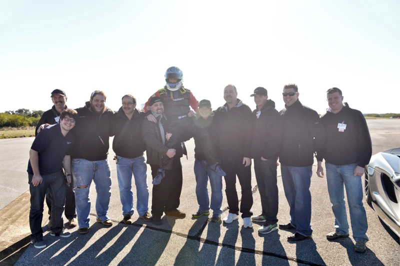 The Hennessey Venom GT team