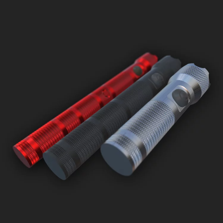 Three different sizes of modular Pyyros torch