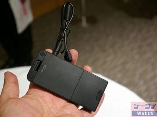 The pico projector fits into the palm of the hand