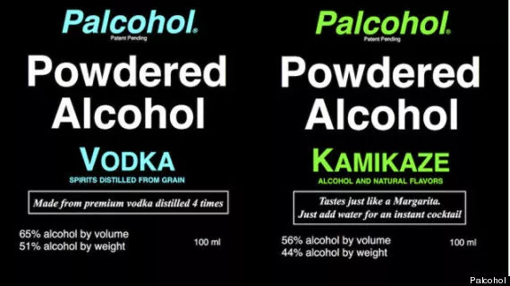 Palcohol's labels have been removed from the company website after reports that the product was approved by the US government in error