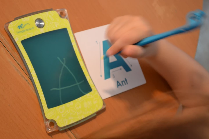 The new Boogie Board Jot 4.5 features a translucent screen for young learners