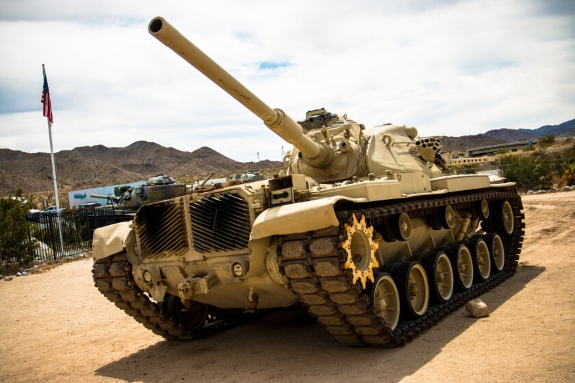 This M60 Patton Tank was proudly on display as a centerpiece. In fact, there were recent tracks on the ground as if it had just been moved there. I would have loved to see it driving around