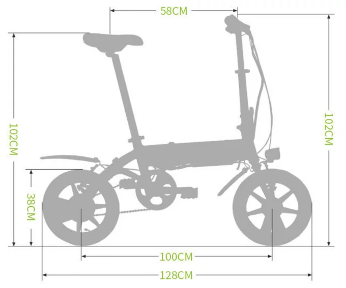 The Stark Drive Mini folds our to 128 x 102 cm (50 x 40 in) when it's time to hit the road